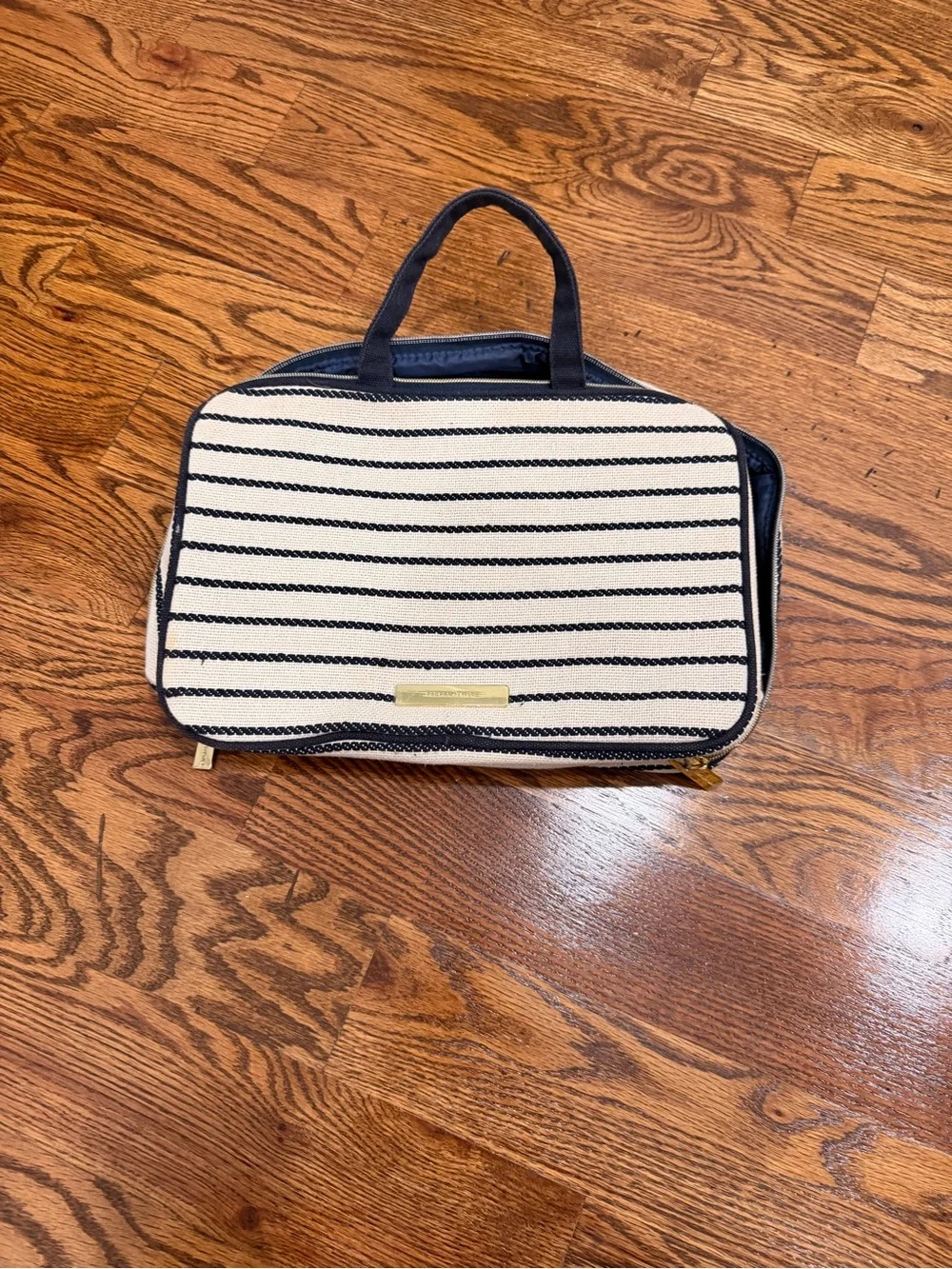 Striped Navy and Cream Women's Carry Bag